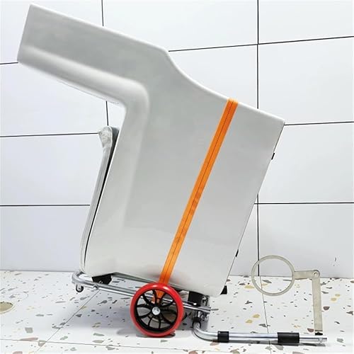 Toilet Cart Jack,Portable Foldable Toilet Installation Jack Cart,Toilet Installation Tool,Toilet Lifting Tool Jack On Cart with Wheels,Move and Repair Toilets for Plumbers (1PCS) - Poueer