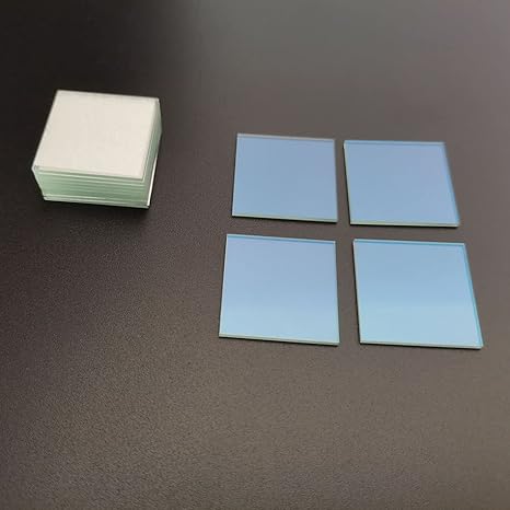 ITO (Indium tin Oxide)Substrate Coated Conductive Glass Slides 100×100×0.7mm 7ohm/sq (6pcs) - Poueer