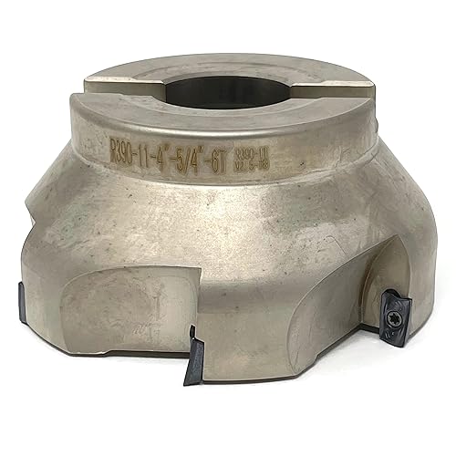 CME 6' 90° Indexable Face Mill w/ CAT50 Arbor, APKT1604 Inserts Included, 8 Flutes - Poueer