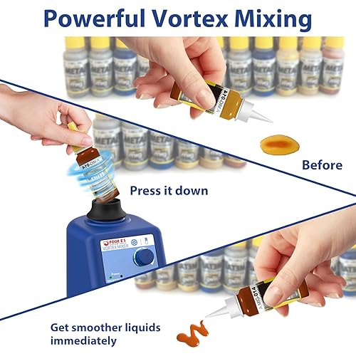 FOUR E'S SCIENTIFIC Laboratory Vortex Mixer with Mini Centrifuge 5400rpm - Poueer