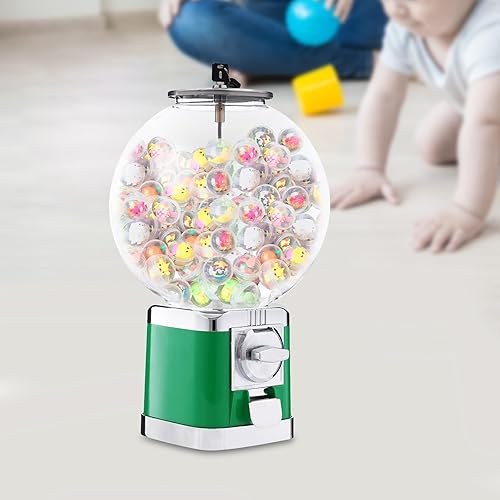 Capsule Vending Machine Candy Machine Dispenser for Business Toy Vending Machine Dispenser Lockable Candy Gumball Dispenser Machine Prize Machine Twister Ball Dispenser (White) - Poueer