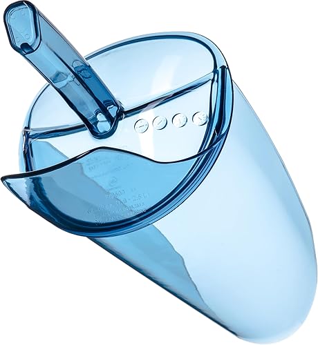San Jamar SI9500 Polycarbonate Saf-T-Scoop Only, 64oz to 86oz, for Ice Machine, Blue - Poueer