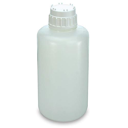 Globe Scientific 7084000 Vacuum PP Bottle, Heavy Duty, White, PP 83mm Screw Cap, 4L Capacity, Pack of 6 - Poueer