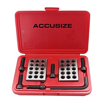 Accusize Industrial Tools Ultra Precision 1-2-3 Blocks Set with Screw in Plastic Box, Eg02-0408 - Poueer