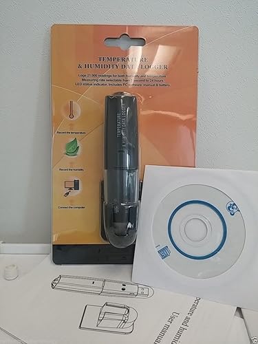 TH0160, USB Temperature & Humidity Data Logger Dewpoint Show, PC Software supports up to Win 10, Thermoemter/Hygrometer (No batteries included) - Poueer