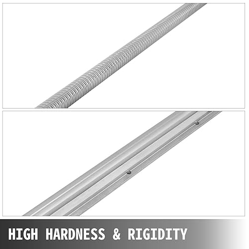 Happybuy Linear Rail, Ballscrew x 3, RM1605-350mm 650mm 1050mm x 2 Linear Rail Support, 12 CNC Kit Linear Shaft Optical Axis - Poueer