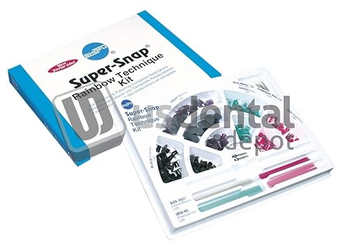 SHOFU - Super Snap Rainbow Tech Kit - 180pcs- (#0500) Con 111398 Us Dental Depot - Poueer