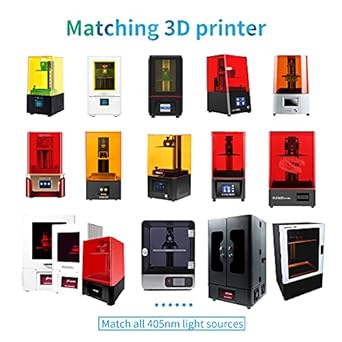 RESIONE Tough 3D Printer Resin, Not Brittle ABS Like Tough & Rigid 3D Resin for LCD 3D Printing UV 405nm (M58 Grey 1KG) - Poueer
