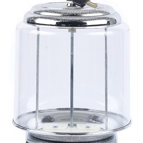 25-Cent Candy Vending Machine with Alloy Shell, PC Transparent Panel, 600 Coin Capacity, Flat Candy Dispenser for Malls, Game Halls, Shops,Blue/Yellow (Blue) - Poueer