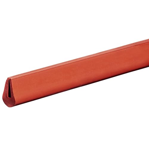 USA SEALING ZTRIM-367 Orange High Temperature Silicone Rubber Edge Trim Seal -80° to 450° F,1/16' Inside Width,3/8' Inside Height,1/4' Outside Width,1/2' Outside Length,10 ft. Length - Poueer