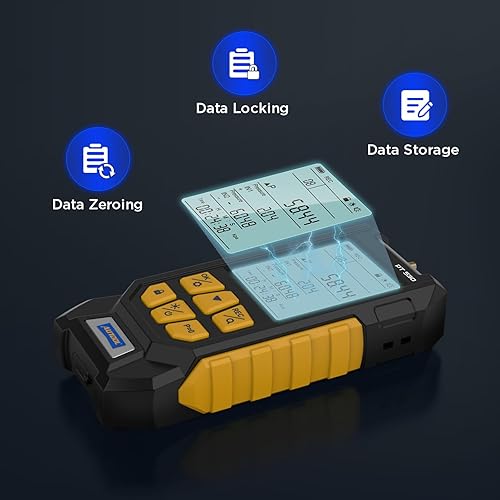 AUTOOL Manometer Gas Pressure Tester,Digital Manometer HVAC,11 Units Differential Dual Port Pressure Gauge -100 to 200Kpa,Data Zeroing with Backlight LCD Display - Poueer