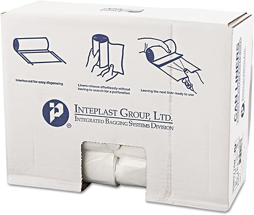 IBSS303716N - Integrated Bagging Systems S303716N Natural 16 Mic High Density Can Liners, 30quot; x 37quot; - Poueer