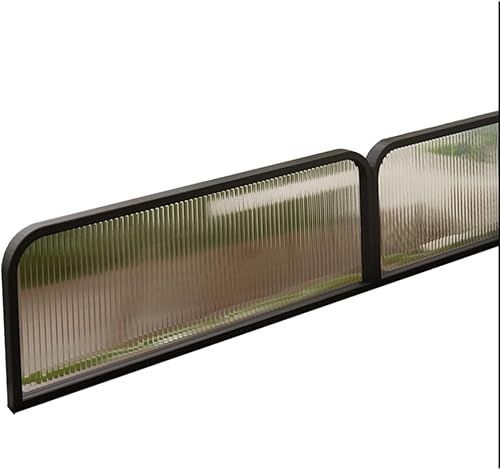 Commercial Privacy Divider Desk Divider for Office, Restaurant, Hotel - Translucent Privacy Screen Panel 1pack - Stainless Steel Partition - Poueer