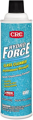 CRC HydroForce® Glass Cleaners Professional Strength - 20oz glass cleaner & lab [Set of 12] - Poueer
