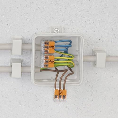 Wago 221-415 Lever-Nuts 5 Conductor Compact Connectors 50 PK - Poueer