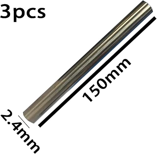 Tungsten Rod Pure Tungsten Solid Round Bar Easy to Process Widely Used in Electrical Length 150mm Diameter 1mm to 6mm 3pcs,Diameter 5mm - Poueer