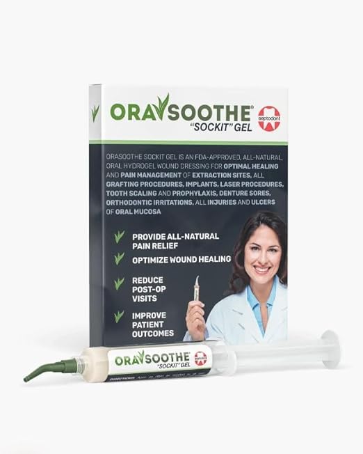 S0600 OraSOOTHE Sockit Gel Dry Socket Extraction Gel Syringe 5/Pk - Poueer