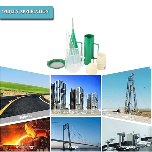 Slurry Test Kit, Mud Hydrometer, Mud Viscometer, Marsh Funnel and Viscometer Cup Mud Tester Slurry Test Kit Sand Content Kit Mud Tester Viscosimeter Sand Content Meter Kit - Poueer