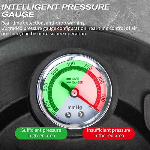 BAUSATZ Heavy Duty Suction Cups for Glass Tile - 4000mAh Lithium Battery Suction Cup Lifter (20cm, 2 Packs) - Poueer