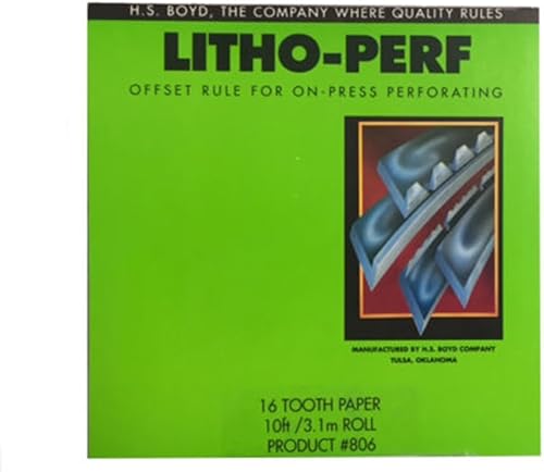 Litho Perf 16 Tooth Paper 10ft/ 3.1m Roll #806 - Poueer
