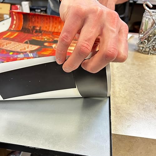 Master Magnetics - ZG80A-ABX Flexible Magnet Strip with Adhesive Back , 1/16' Thick, 2' Wide, 100 feet (1 Roll) - Poueer