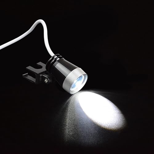 Bestlife 3.5x420mm Dental Medical Binocular Loupes with Head Light Lamp (Silver) - Poueer