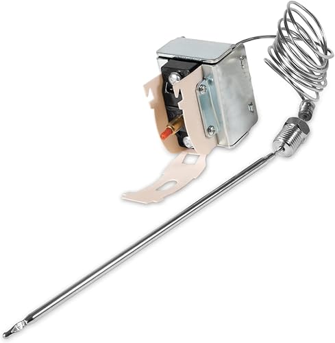 MCAMPAS PP10084 High Limit Switch Thermostat for Pitco Fryer.1/4' Thread Mpt Stuff Box, 450°F/232°C Hi Limit Safety - Poueer