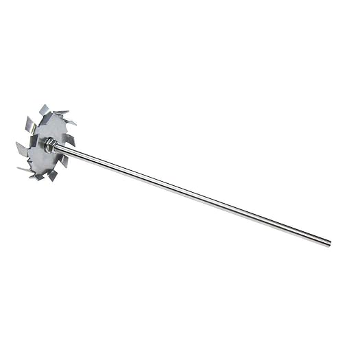 YUCHENGTECH Dispersing Disc Dispersion Impeller Dispersing Machine Blade Paddle Impeller Stainless Steel 8cm Disc with 8X300mm Rod (3.15″disc with 0.31″X11.8″Rod) - Poueer