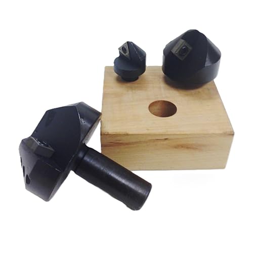 HHIP 2001-0011 3 Piece Indexable Countersink & Chamfer Tool Set, 82 Degree - Poueer