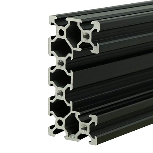 C-Beam Linear Rail (40mm x 80mm) (Black, 1000mm) - Poueer