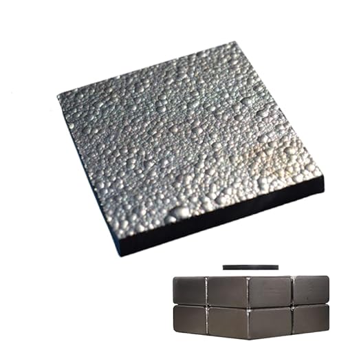 Highly Oriented pyrolytic Graphite Sheet for pyrolytic Graphite Planchet in Magnetic levitation Experiments, Pack of 2, (Thickness: 0.5mm, LxW: 10x10mm) - Poueer