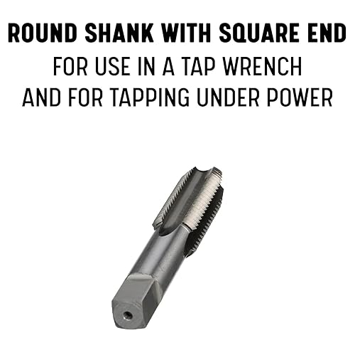Drill America 1'-8 High Speed Steel Bottoming Tap, T/A Series - Poueer