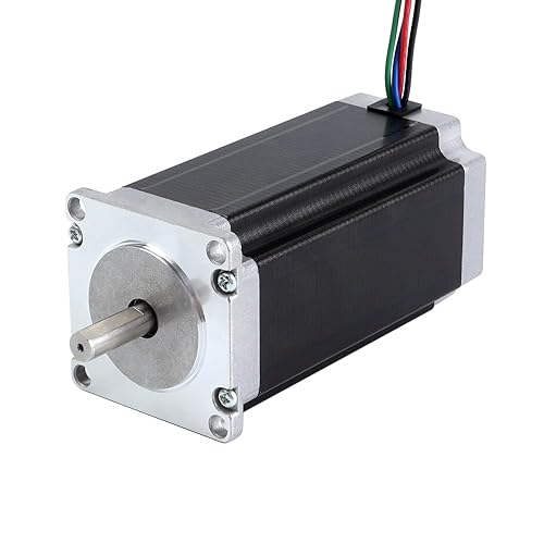 STEPPERONLINE Nema 23 Stepper Motor 8mm Shaft Bipolar 3Nm(425oz.in) 4.2A 57x57x113mm 4 Wires CNC Engraving Machine - Poueer