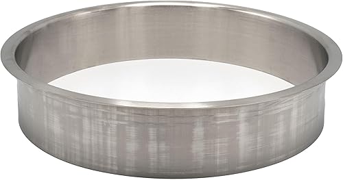 OUTWATER 10' (Nominal) Diameter x 2' Height 304 Polished Stainless Steel Trash Grommets for Countertop Inserted Trash Chutes - Poueer