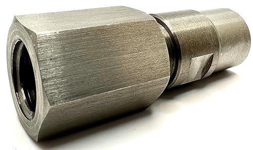Flapper Adapter 5/8 UNC Thread with 1/8” & 1/4' Collet - Converts Angle Grinders to Rotary Tools - Compatible with 5/8”-11 Threaded Angle Grinders - Poueer