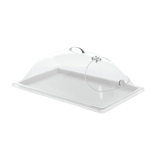 Rectangular Clear Polycarbonate One End Hinged Dome Cover - 20' L x 12' W x 7 1/2 H - Poueer