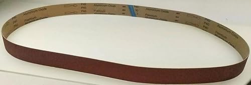 6 inch x 123 inch, 80 Grit, KK752X (General Grade), X-Weight, Aluminum Oxide (A/O), Abrasive Sanding Belts, 10-Pak - Poueer