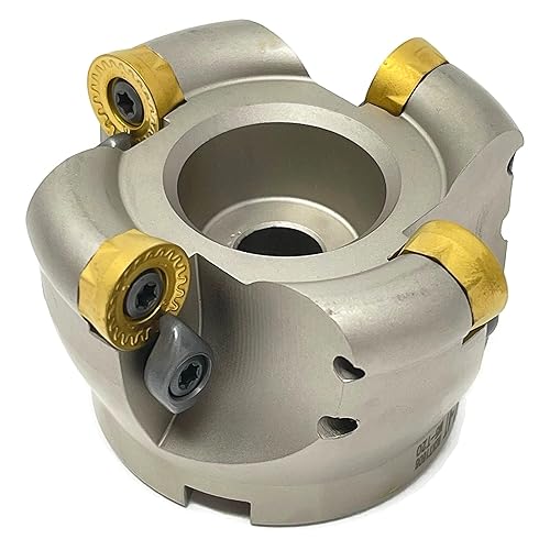 CME 6' 90° Indexable Face Mill w/ CAT50 Arbor, APKT1604 Inserts Included, 8 Flutes - Poueer