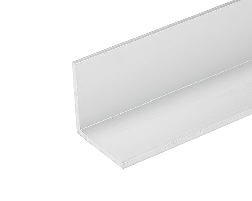 6 FT - 1 1/4' x 1/16' Anodized Aluminum Angle 6063 Alloy T-6 Temper - Poueer