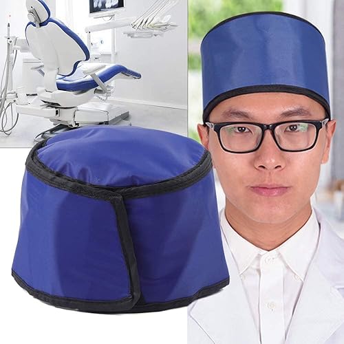 0.75mmpb X-Ray Protection Cap, Lead Rubber Clothing Radiation Protective Hat Head Shield 1.1lbs - Poueer