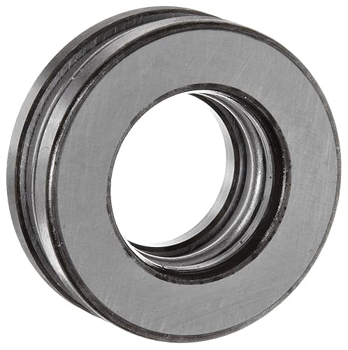 FAG 51207 Grooved Race Thrust Bearing, Single Row, Open, 90° Contact Angle, Steel Cage, Metric, 35mm ID, 62mm OD, 18mm Width, 4000rpm Maximum Rotational Speed, 15000lbf Static Load Capacity, 8000lbf Dynamic Load Capacity - Poueer
