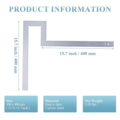 Flange Angle Heavy Duty Square Carbon Steel Tool to Measure a Flange Angle of Squareness Water Pipelines System Measuring Tool - Poueer