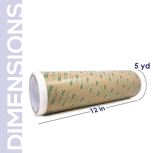 CANOPUS Double Sided Transfer Sheet, 468MP Adhesive Transfer Tape, 12in x 5yd - Poueer