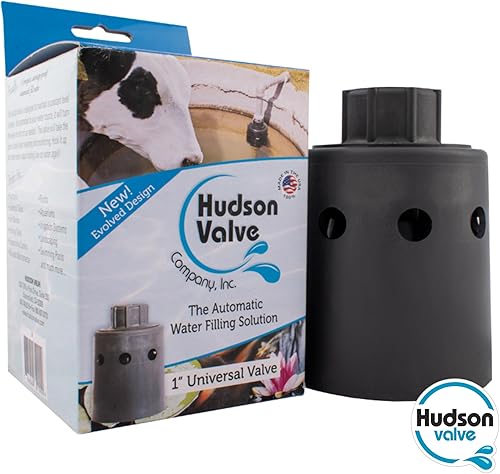 Hudson Valve Water Float Valve 1' | Pool Auto Fill Float Valve | Water Valves for Livestock Water Troughs, Stock Tank Pools and Fountains | Automatic Water Valve (Pack of 3) - Poueer