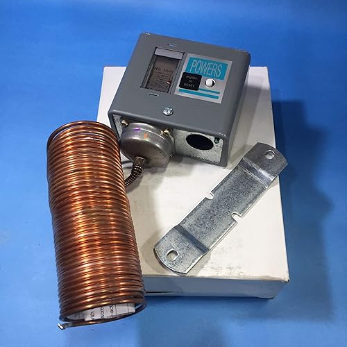 SIEMENS INDUSTRY 134-1504 Powers Controls, Manual Reset, Thermostat, Range / 15-55 Degree F / -9-13 Degree C, Low Temperature Detection, Cutout Alarm - Poueer