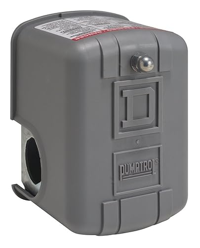 Telemecanique Sensors 9013FRG32J36 Air-Pump Pressure Switch, NEMA 1, 10-5 psi Pressure Setting, 4-25 psi Cut-Out, 6-20 psi Reverse-Acting Adjustable Differential - Poueer