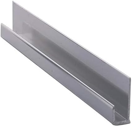 CRL Brite Anodized Aluminum 3/16' 'J Channel - 12 ft Long - Poueer