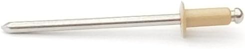 EAGLE 1: Stainless steel Rivets 1/8' x 1/4' (#43) (250, Light Stone) - Poueer