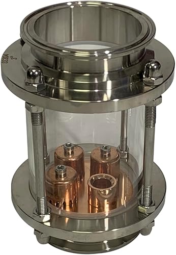 3 inch Glass Reflux Column Section with Copper Bubble Plate - Poueer