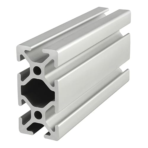 8020, 25-2550, 25 Series 25mm x 50mm T-Slotted Aluminum Extrusion DIY Extruded Linear Slot Bar Rail Metric 80/20 (Black Anodize, 1830mm Long) - Poueer